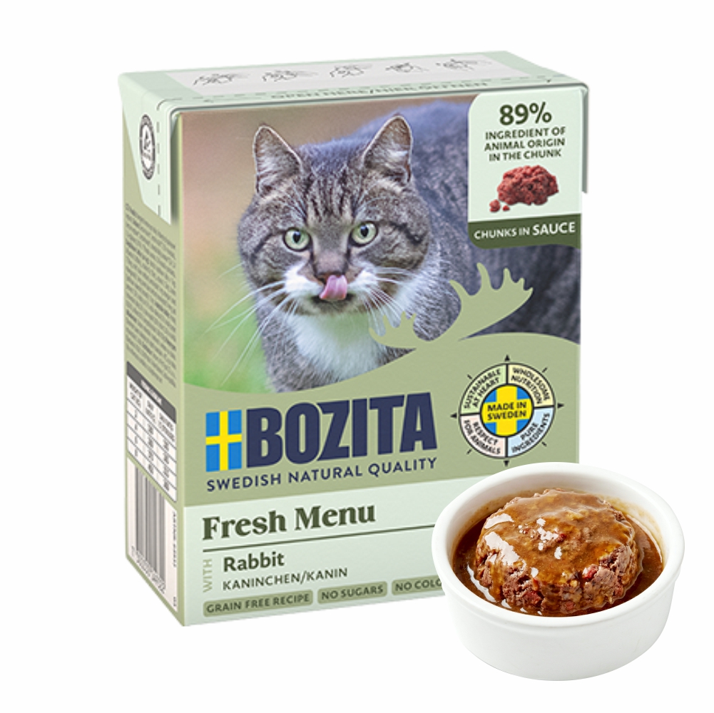 BOZITA dla kota kawałki w sosie z królikiem 370g
